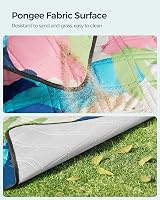 SONGMICS Large Picnic Blanket 200x200cm Water Repellent Multicoloured Fern view 6