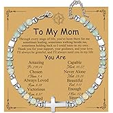 KORATER Cross Bracelet for Women, Christian Gifts for Women Confirmation Baptism Easter Gifts Unique Gift for Friends Mom Sister in Christ Niece Birthday Christmas