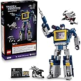 LEGO Icons Transformers: Soundwave - Building Set W/Sound Effects for Adults, 18+ - Model Kit W/Ravage & Laserbeak Figures - 