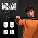 ZENO Pull Up Bar Doorway 72-102 cm Adjustable Heavy Duty Black view 9