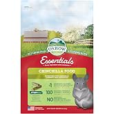 Oxbow Essentials Chinchilla Food, Made with Oxbow Alfalfa, Vitamin &amp; Mineral Rich Food for Chinchillas, Small Animal Pet Pellets, Made in USA, High Fiber, 10 lb Bag