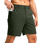 Men's Casual Shorts 7"/5"/9" Lightweight Golf Shorts for Men with 3 Pockets | 3 Pockets, Stretch, Quick Dry, Breathable, Moisture wicking, Expandable Waistband, Zip fly, Comfort