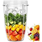 Replacement Cups for Nutribullet Replacement Parts 24oz Blender Cups | Compatible with NutriBullet 600w 900w Series Blender, Dishwasher Safe, Leak-Proof, Great for Smoothies &amp; Meal Prep