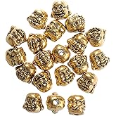 RUBYCA Buddha Metal Loose Beads Antique Tibetan Style Spacer Charm for Jewelry Making Bracelet Necklace DIY Crafts (20PCS, Gold Color)