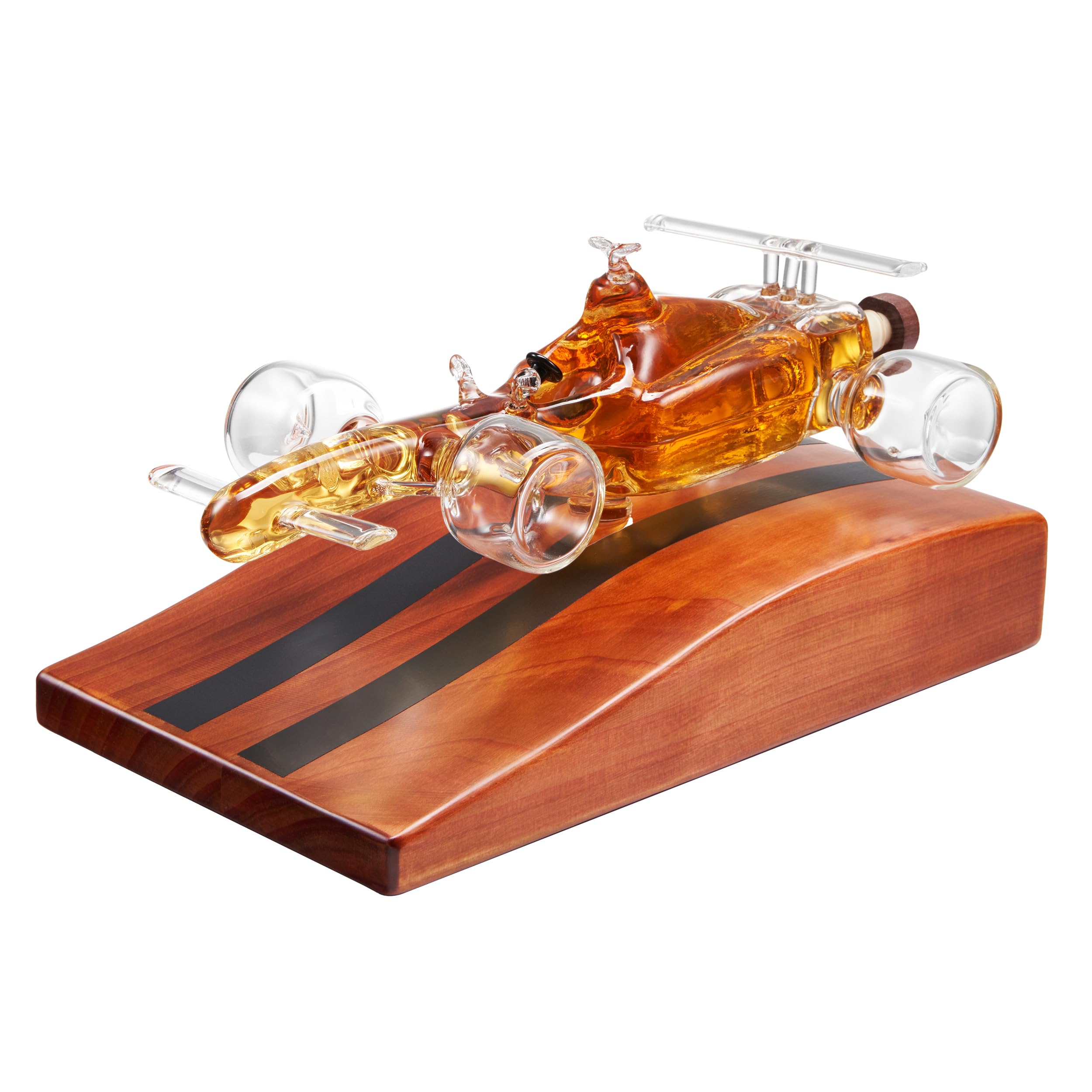 Photo 1 of ***DAMAGED - SEE NOTES/PICTURES***F1 Racecar Whiskey Decanter - 8.12oz - Scotch, Bourbon, Liquor Decanter for Car Lovers, Formula 1 One, Racing Enthusiasts - Unique Whisky Car Bottle, Gift for Men, Barware Decor, Novelty for Home Bar