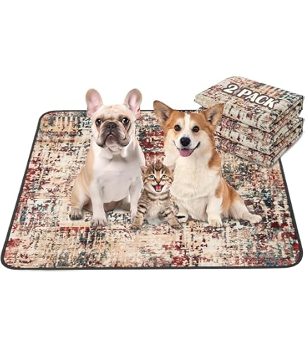 thumbnail image 2 of LOOBANI Washable Reusable Dog Pee Pads Puppy Training Mat Non 2 of 11