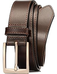 WOLFANT Men's 35mm Dress Casual Belt,100% Italian