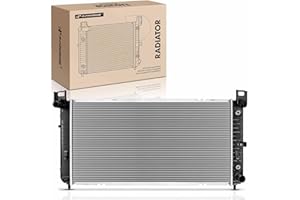 A-Premium 34" Engine Coolant Radiator Compatible with Chevy Silverado, Suburban, Tahoe & GMC Sierra, Yukon & Cadillac Escalade, Automatic Transmission, Without Engine Oil Cooler, w/ 2 Oil Cooler Holes