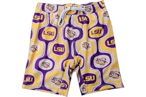 Wes and Willy Mens College Sports Fan Cabana Boy Retro Tech Swim Shorts