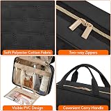 Lifewit Travel Toiletry Bag Large Hanging Cosmetic Organizer Black view 4