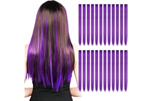 Kyerivs 24PCS Colored Clip in Hair Extensions for Girls 20Inch Rainbow Straight Synthetic Hairpieces Stocking Stuffers for Girls Party Highlights Colorful Hair Accessories Halloween Gifts for Women