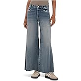 KUT from the Kloth Ryan HIGH Rise FAB AB Super Wide Leg RAW Hem