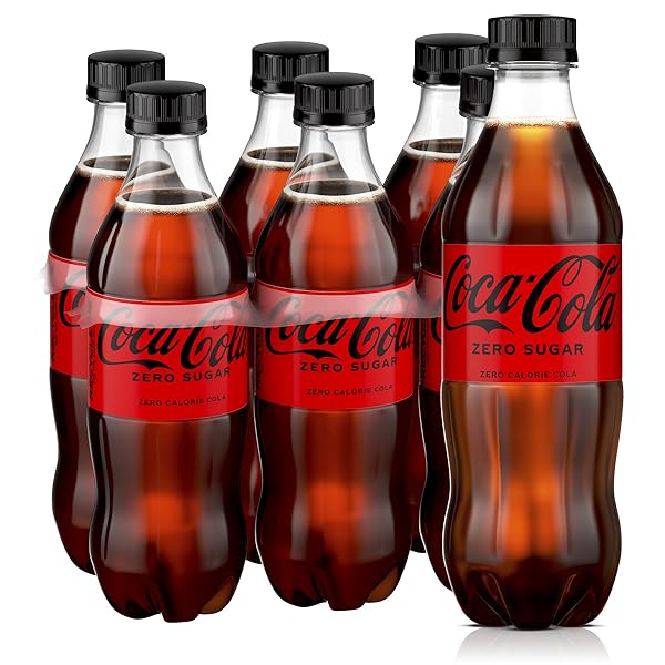 COKE ZERO SUGAR DIET SODA SOFT DRINK, 16.9 FL OZ 6PK