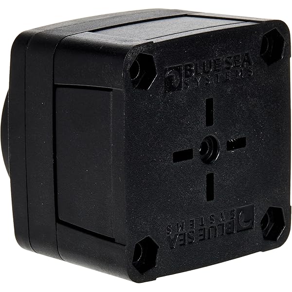 Blue Sea M-Serie Dual Circuit Plus Batterijschakelaar - Zwart