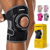 CAMBIVO Knee Brace with Stabilizers, Gel Pad &amp; Open Patella for Men &amp; Women | Open Patella Stabilizer for Arthritis, Meniscus &amp; ACL MCL Relief. Adjustable Compression for Running &amp; Sports Recovery