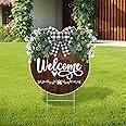 Amazon.com : Welcome Yard Sign for Farmhouse Decor 19’’ x 18’’ Large ...