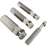 ABN Internal Pipe Removal Tool Pipe Nipple Extractor Set, General Internal Pipe Wrench Set 4pc - 1, 3/4, 1/2, 3/8 Inch