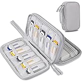 Lacdo USB Flash Drive Case Thumb Drive Holder Case Organizer Portable Electronic Accessories Storage Bag for SanDisk/SamData/