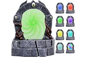 CZYY DND Glowing Portal Miniature – LED Light‑Up & Color‑Changing Resin Gate, Immersive Battle Mat Scenery Terrain for Wargames, Tabletop RPG & Gift for D&D Player and DM (Portal Gate)