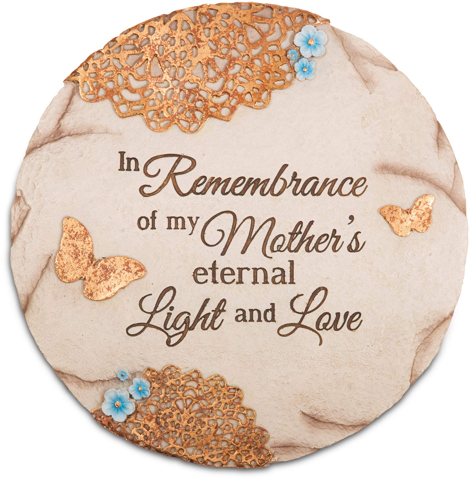 Pavilion Gift Company 19069 "Remembering Mother Memorial Garden Stone, 10-Inch,Blue