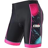 FitsT4 Sports Kids Cycling Bike Shorts Boys Girls Printed Biking Shorts with Pockets