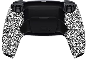 eXtremeRate Textrued White Back Paddles Programable Rise 2.0 Remap Kit for ps5 Controller BDM-010 BDM-020, Upgrade Board & Re