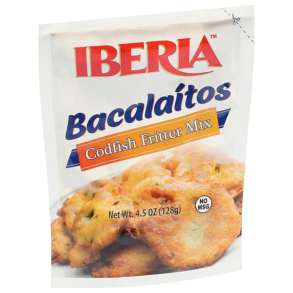 IBERIA BACALAITOS CODFISH FRITTER MIX, 4.5 OZ