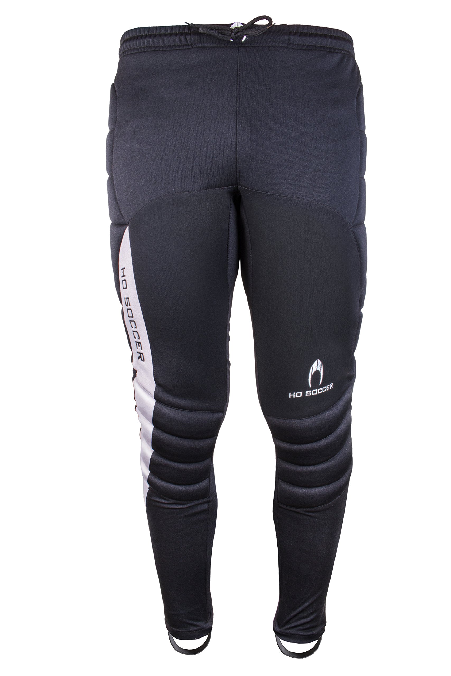 HO Soccer Icon – Men's Padded Long Goalkeeper Trousers Black/White