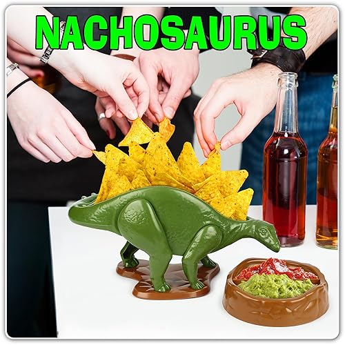 Funwares Original Nachosaurus Snack and Dip Set, Dinosaur