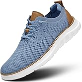 Men's Mesh Sneakers Oxfords Lace-Up Lightweight Casual Walking Shoes Driving Shoes