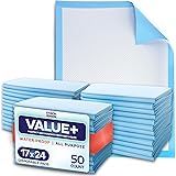 Chucks Pads Disposable [50-Pack] Underpads 17"x