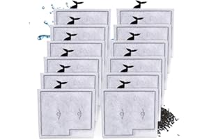 ELXXROONM 12 Pack Medium Filter Cartridges Compatible with Aqueon Replacement Filter Cartridges Compatible with Aqueon QuietFlow LED PRO Power Filter Size 10 & E Internal Power Filter Size 20 & Zilla Size 20