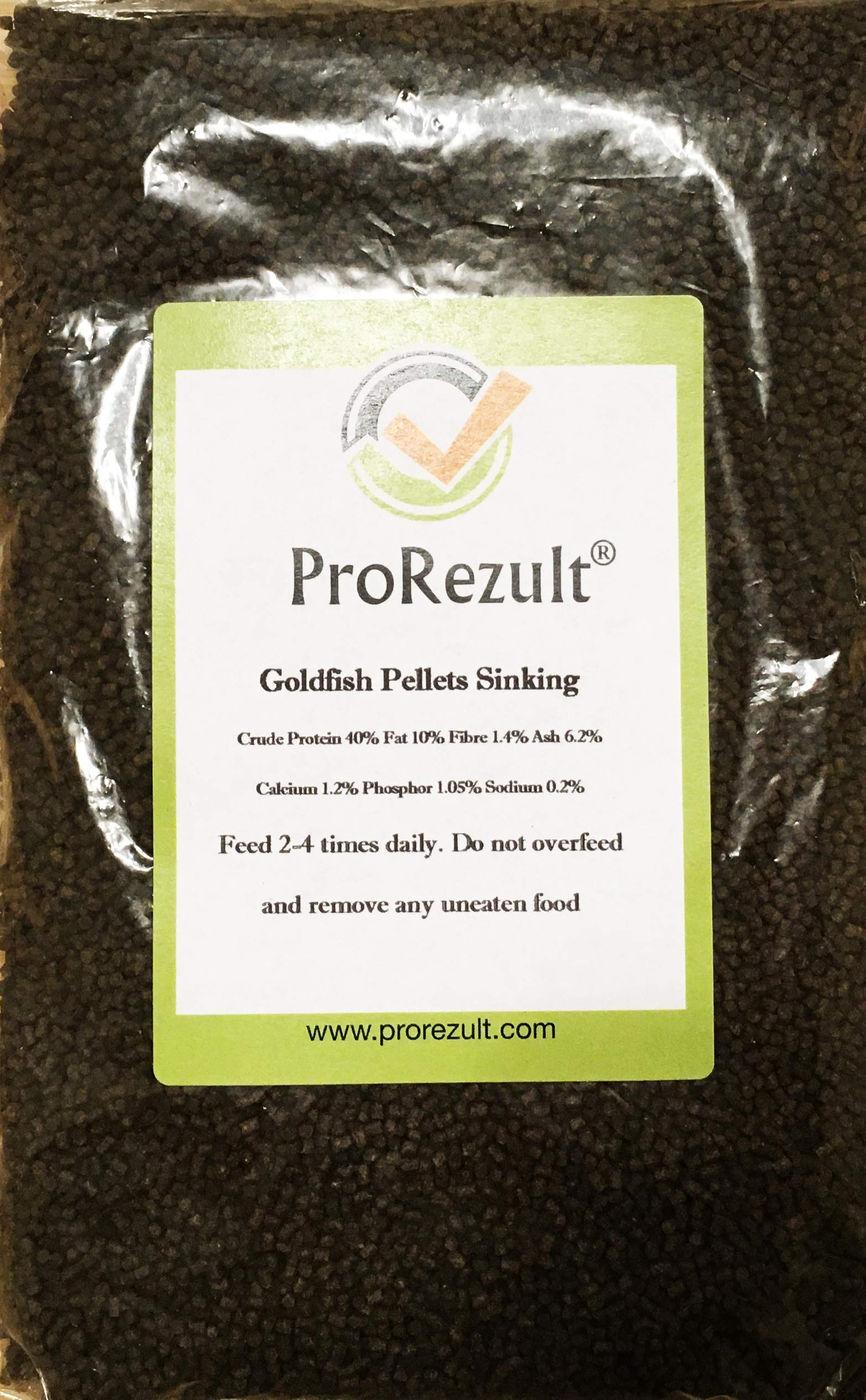 Goldfish Pellets Sinking Food Small Granules for Aquarium or Pond Coldwater Fantails Comets Shubunkin Lionhead (200g Pack)