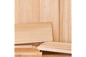 CHEROKEE WOOD PRODUCTS 1/4” x 6” x 24” African Mahogany Solid Hardwood Unfinished for Crafts, DYI, Scroll Saw, Woodworking and Laser Engraving (1pc)