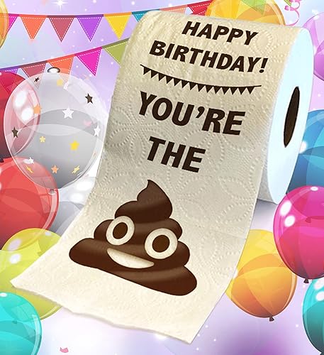 Happy Birthday Toilet Paper Gift Happy Bday Party Funny Birthday