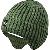 MaxNova Baby Winter Hat Toddler Beanie Hat Earflap Knit Cap for Boys Girls 0-8 Years