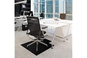 Floortex® Advantagemat® Black Vinyl Lipped Chair Mat for Carpets - 36" x 48"