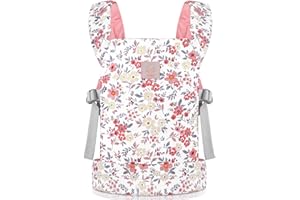 GAGAKU Baby Doll Carrier for Little Girls - Stuffed Animal Carrier Toy for Toddler - Pink Wax Flowers