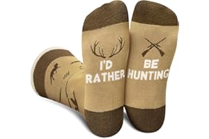 Funny Socks for Men Teens - I’d Rather Be Novelty Funky Socks Fun Gifts - Birthday Christmas Gifts for Men Teen Boys