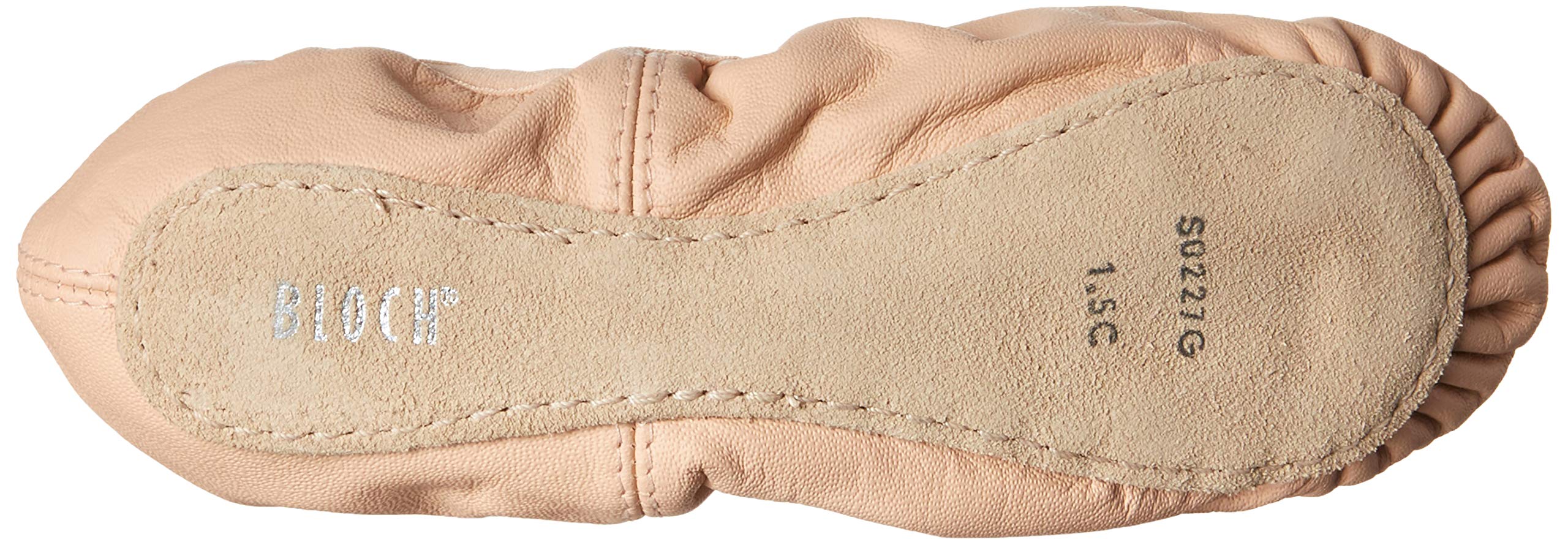 Bloch Bloch Belle Child Ballet Shoes, Toddler Girls Dance Shoes, High Durability, Soft Leather Upper, Flexible Suede Outsole, Pre-Sewn Elastic, Heart Printed Sock-Liner, Ballet Shoe