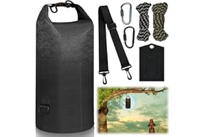 Bear Bag Hanging Kit, 10L Waterproof Bear Bags for Food Backpacking Camping, Ultralight Bear Proof Canister Gear for Food Sto