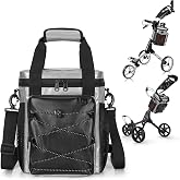 PGmoon Insulated Golf Cart Cooler Holds 12-Can | Leakproof Soft Cooler Bag Suitable for Golf Push Cart