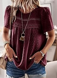 Falechay Womens Plus Size Tops Casual Summer Pom
