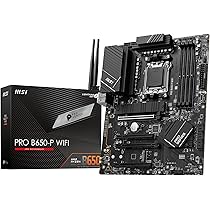 Amazon.com: MSI PRO B650-P WiFi AMD AM5 ATX Motherboard, 4X DDR5  