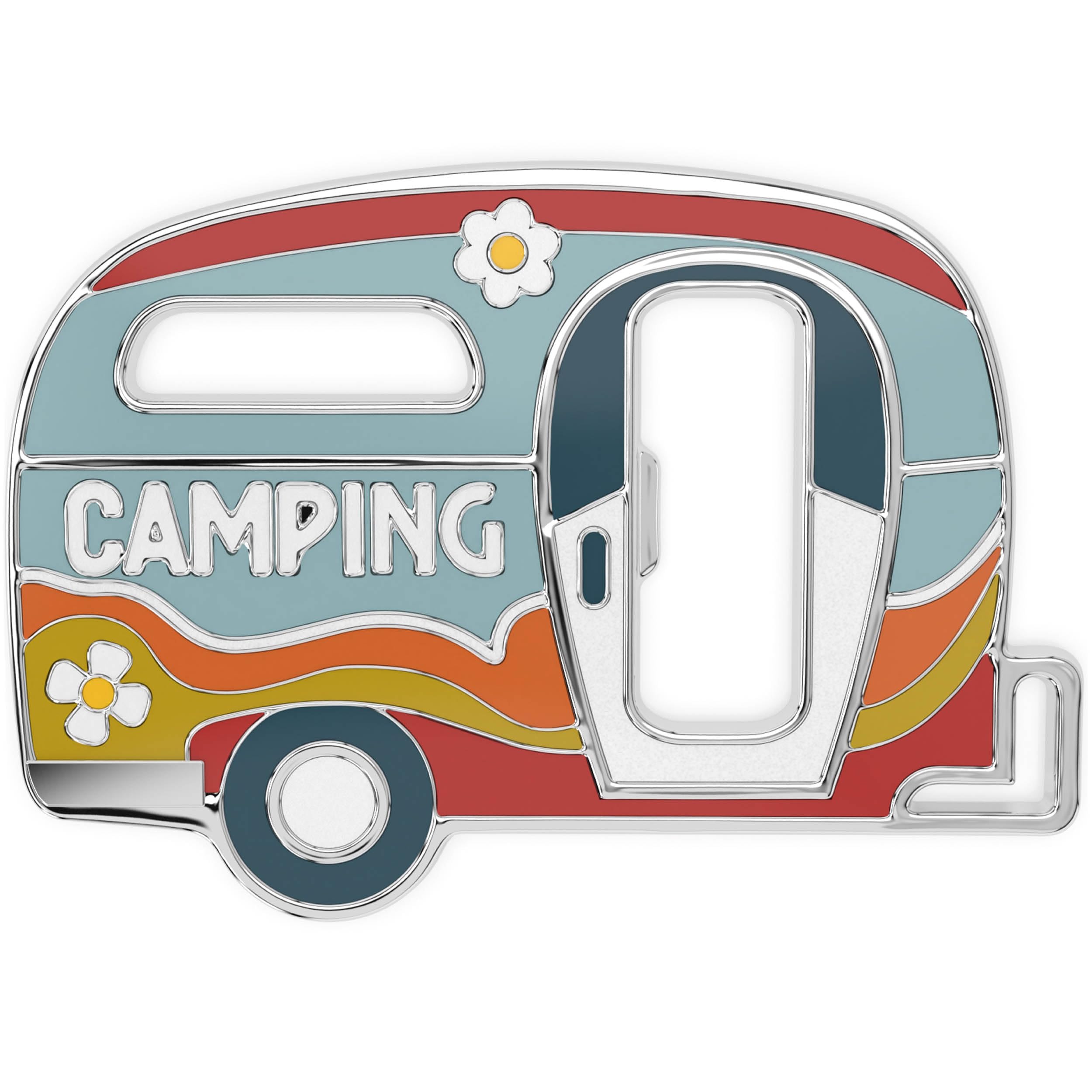 LANOLU Magnetic Bottle Opener Camping - Metal and Enamel Campervan Design | Perfect Gifts for Campers, Motorhome Enthusiasts, and Caravan Lovers | Stylish Camping Gadget