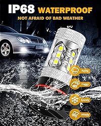 Auxbeam 5201/5202/9009 LED Fog Light Bulbs, 6500K