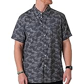 Burlebo Men’s Short Sleeve Performance Button Up – Lightweight, Quick-Dry, Comfortable Shirt for Outdoor & Everyday Wear