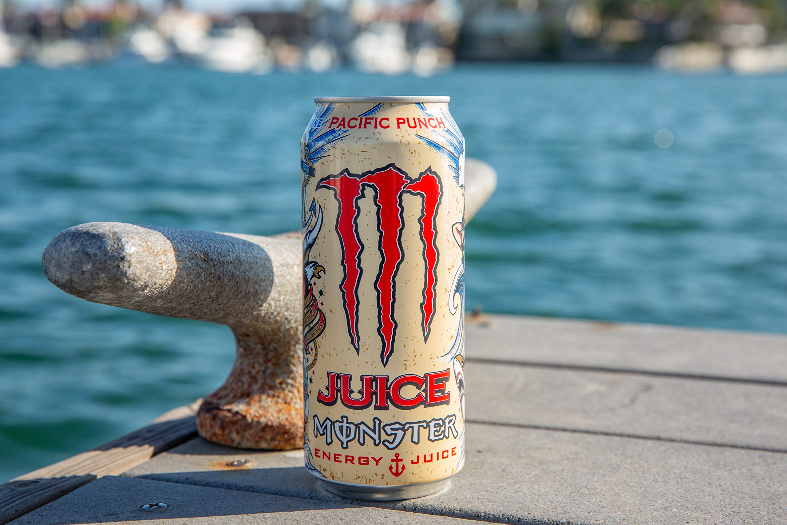 Juice Monster Pacific Punch, energía + jugo, bebida energética, 16 ...