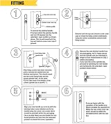 HomeSecure Universal Locking uPVC Window Handle with Keys Espag Reversible view 6