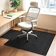 HomeMall 48x36 Inch Hardwood Floor Chair Mat - Non-Slip Office & Gaming Chair Mat For Rolling Chairs, Black - View #7